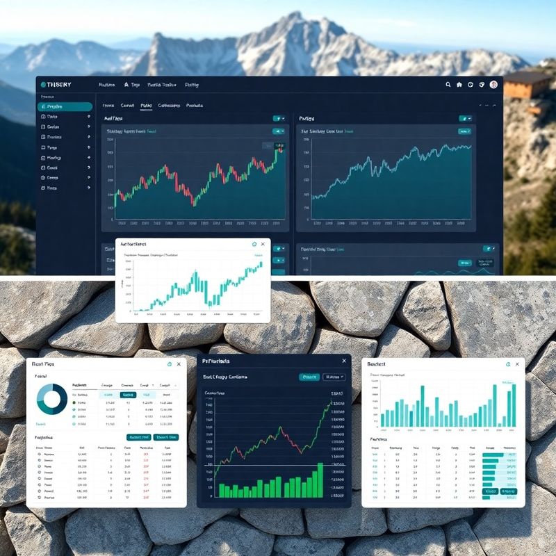Pregled funkcionalnosti platforme – gradnik strategij in backtest panel